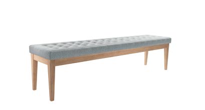 Buttons Bench in Cirrus Smart Slubby Cotton - sofa.com
