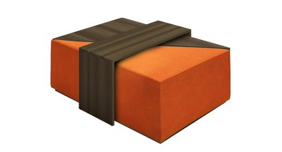 Astaire Modular Coffee Table Set Footstool in Paprika Smart Velvet - sofa.com