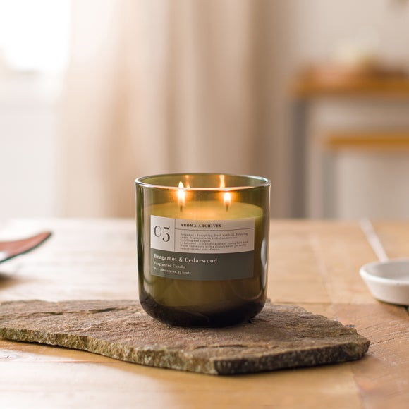 Aroma Archives No.5 Bergamot & Cedarwood Multi Wick Candle