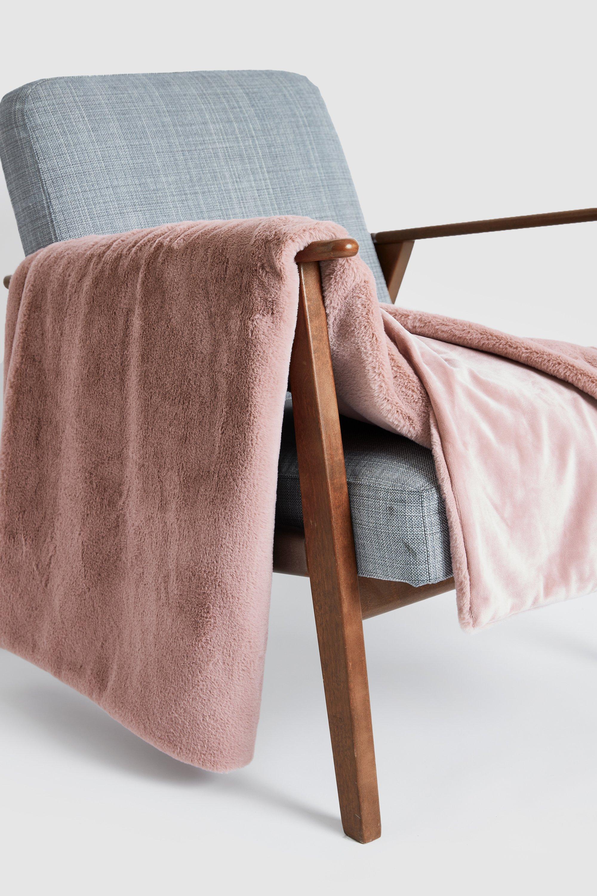 Faux Fur Throw