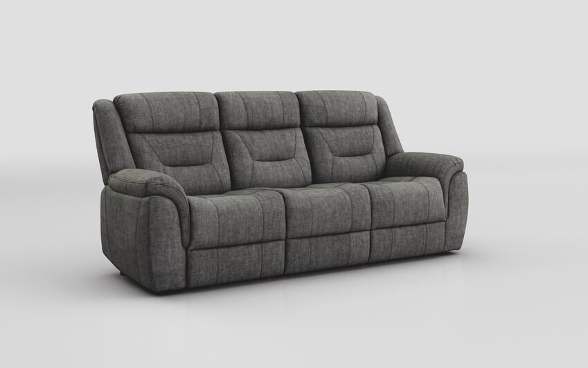 Black Fabric Ainsdale 3 Seater Sofa