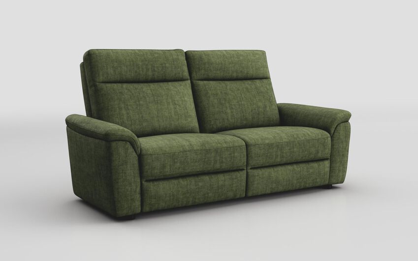 Green Fabric Badia 3 Seater Sofa