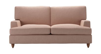 Isla 2 Seat Sofabed in Blush Pure Belgian Linen - sofa.com