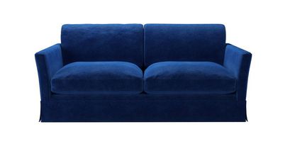 Otto 2.5 Seat Sofa Bed in Cobalt Smart Velvet - sofa.com