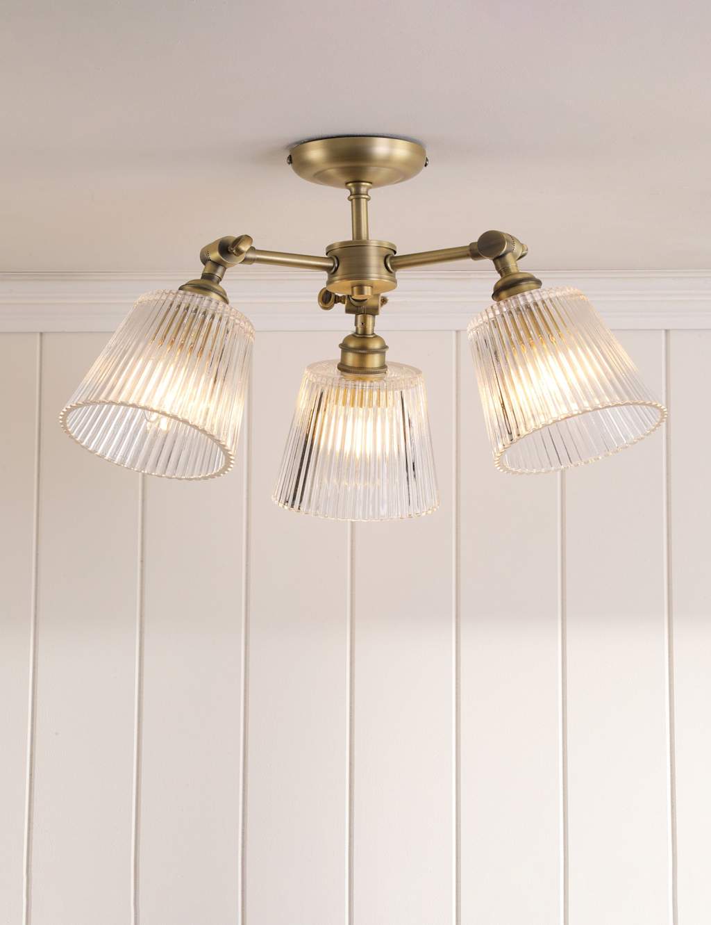Laura Ashley Callaghan Ceiling Light Antique Brass