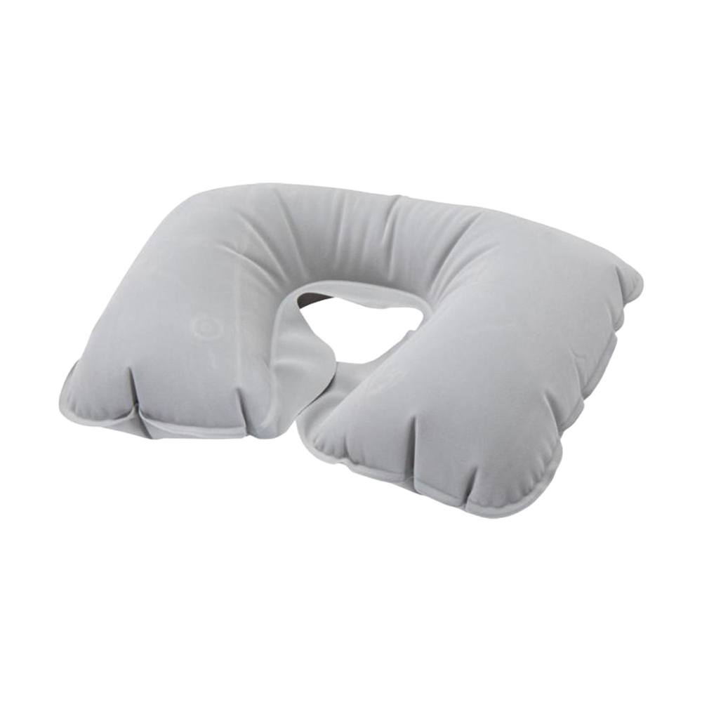 Floso Inflatable Plain Travel Pillow in Grey