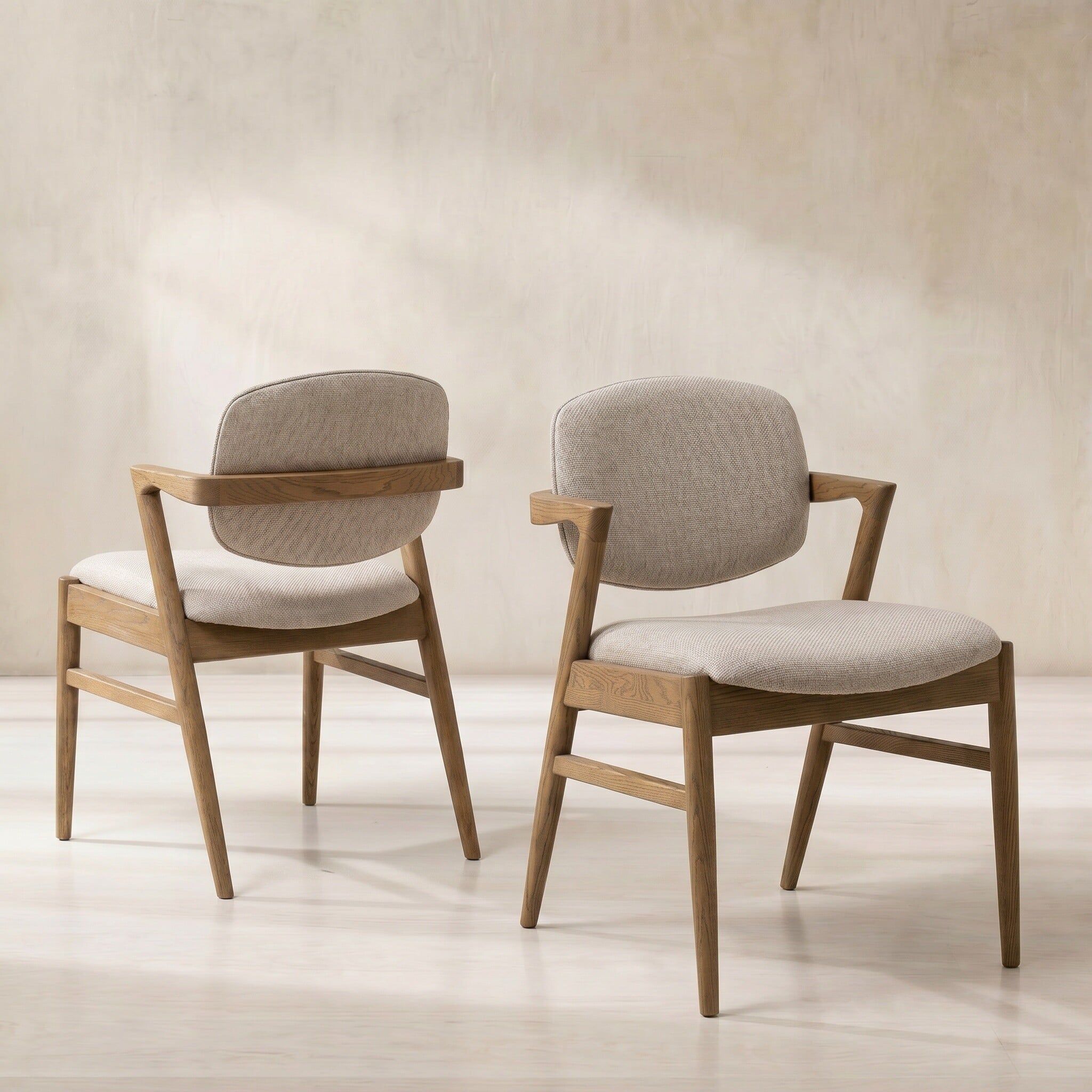 Fleming Dining Chair, Neutral Fabric | Barker & Stonehouse