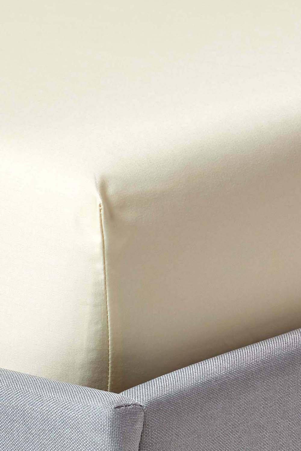 Homescapes Egyptian Cotton Fitted Sheet 12 inch 1000 Thread Count in Cream