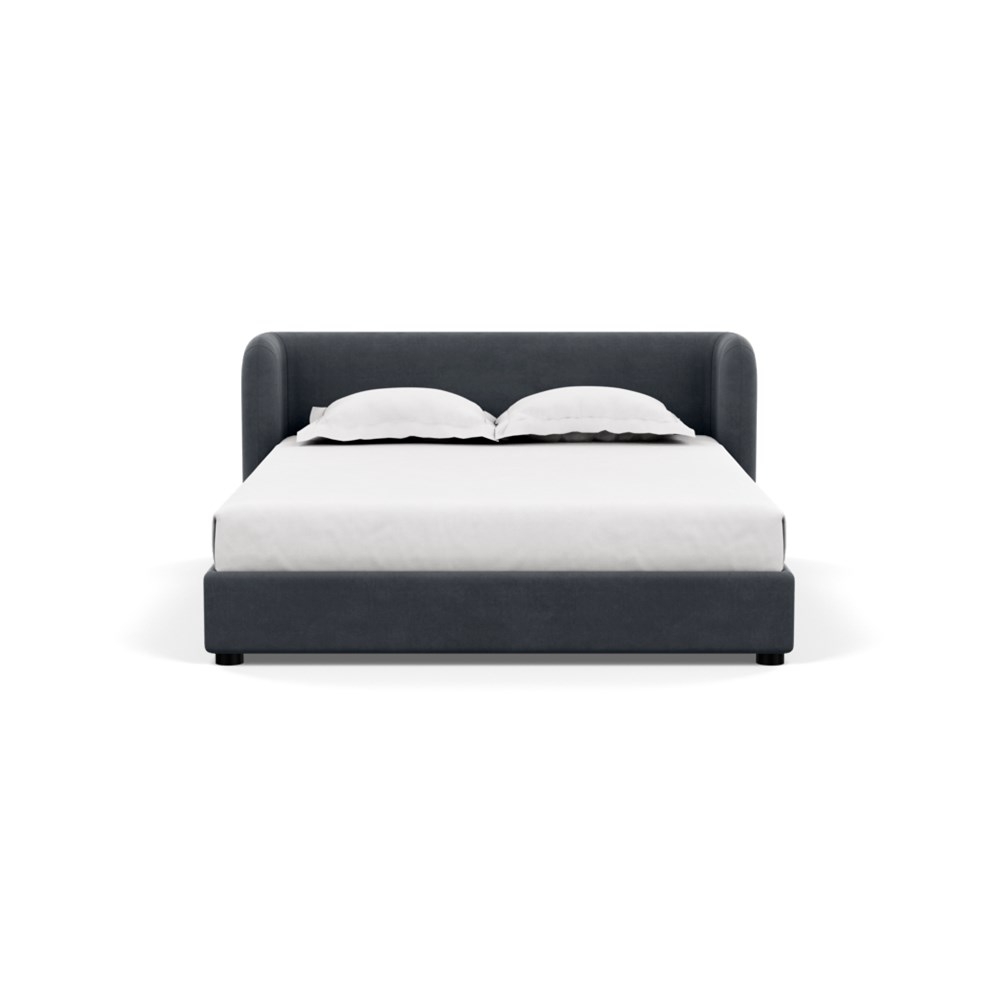 Heal's Group Bed King Linen Dark Grey