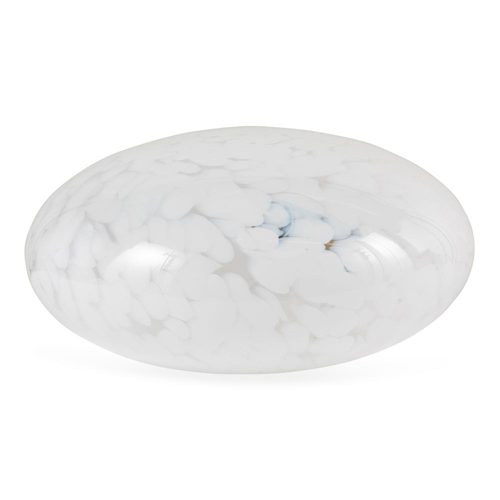Heal's Speckled Glass Table Lamp White 2