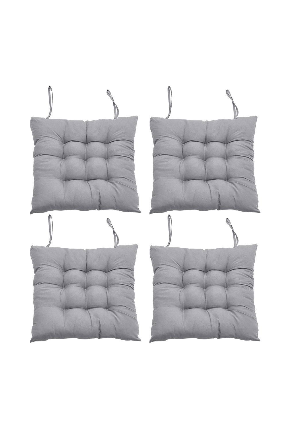 Living and Home 4Pcs Soft Thicken Tatami Seat Cushion in Grey