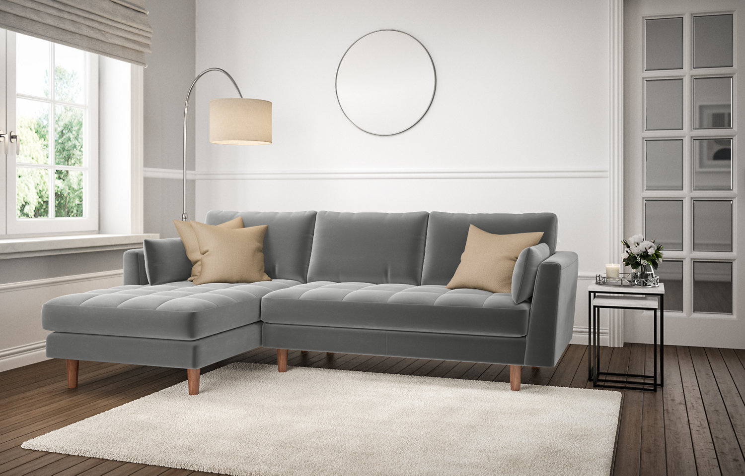 M&S Preston Chaise Sofa (Left-Hand)