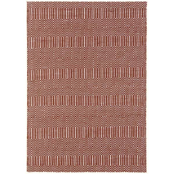 Twine Cotton and Wool Rug  Marsala