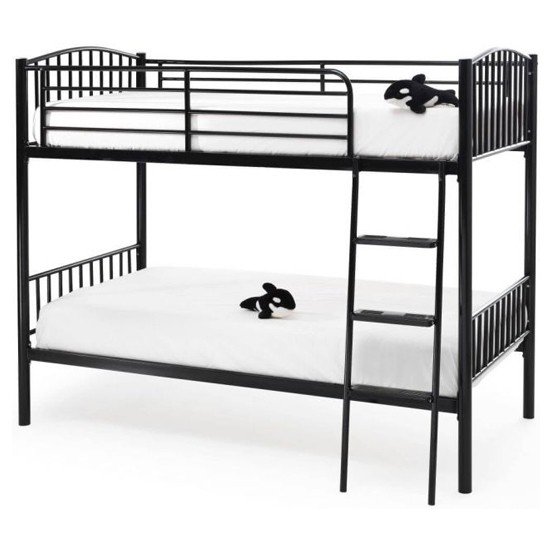 Oslo Twin Metal Bunk Bed In Black
