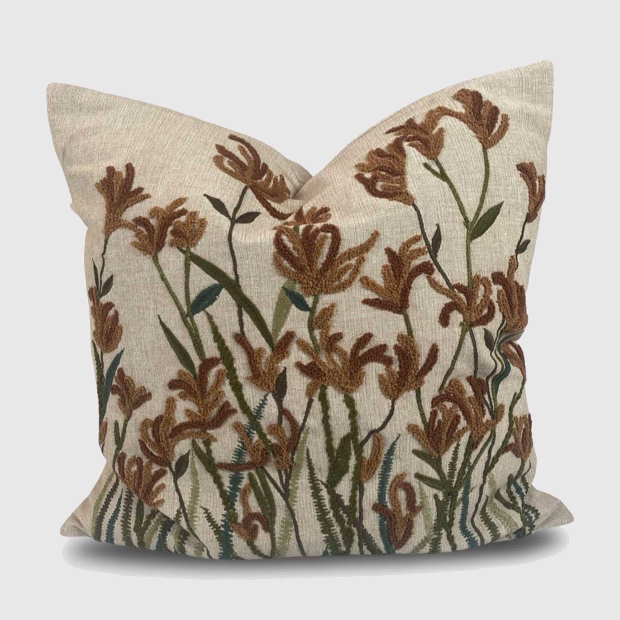 Wild Meadow Cushion, Square Cotton | Barker & Stonehouse