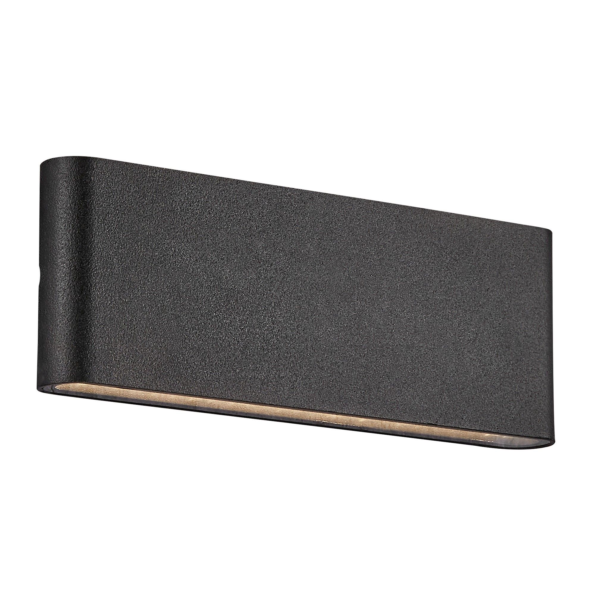Nordlux Modern Outdoor Wall Light Black Aluminium Intergrated LED Weatherproof - Mains Powered, IP54