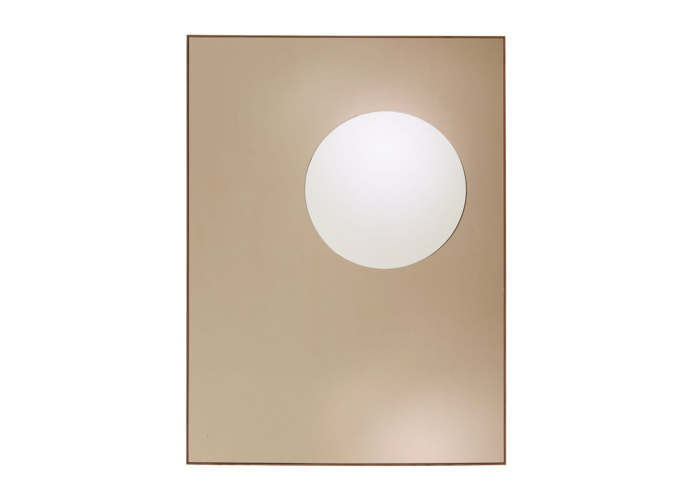 Ligne Roset Demi-Teintes Wall Mirror Walnut Small