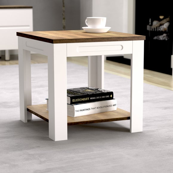 Return - White Sands Side Table, Satin White