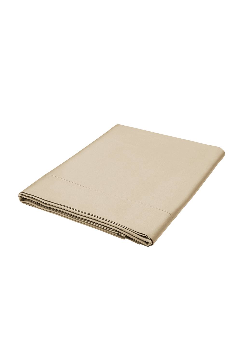 1951 'Luxury 400 Thread Count' Cotton Sateen Flat Sheet in Gold