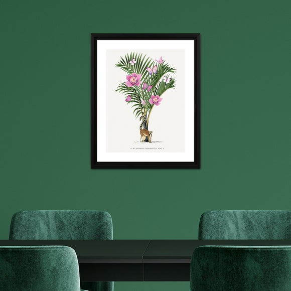 The Art Group Lemur Palm Framed Print