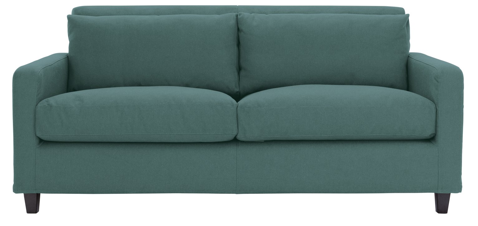 Habitat Chester 2 Seater Fabric Sofa - Teal