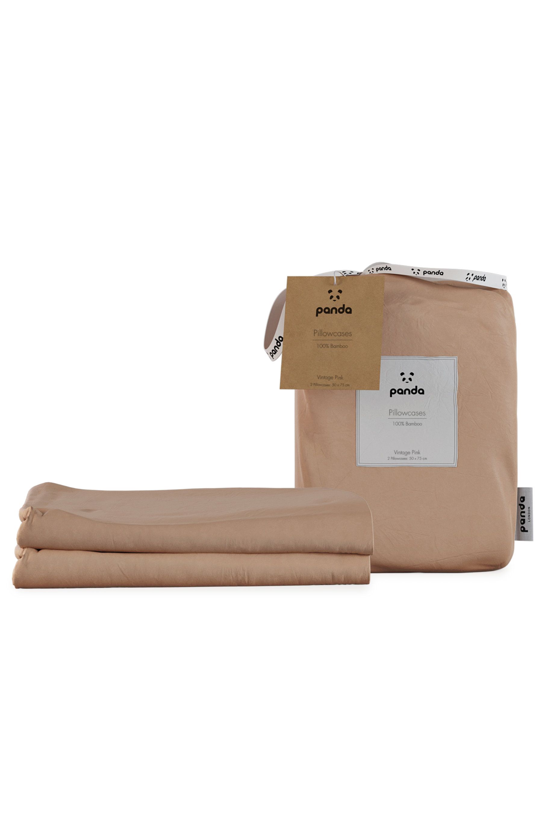 Panda London 100% Bamboo Pillowcases in Dusty Pink