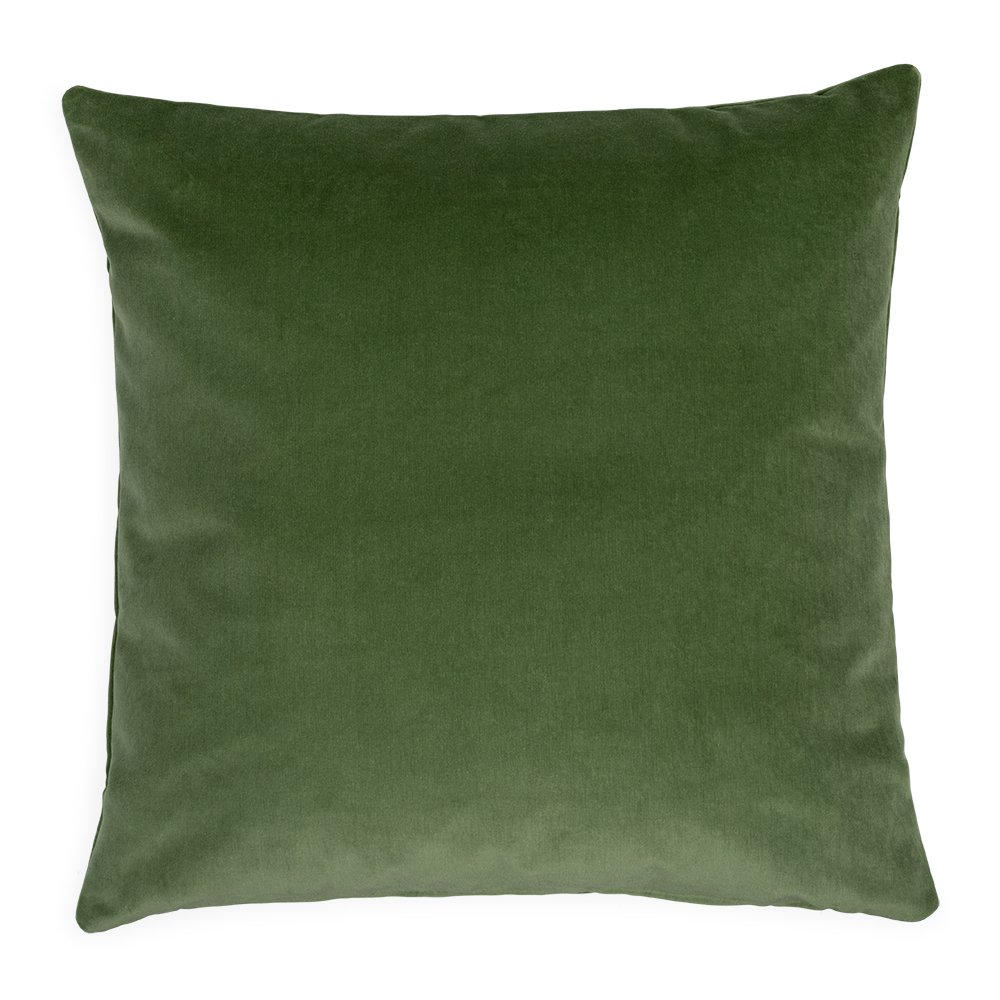 Heal's Velvet Cushions Sage Green 60 x 60cm
