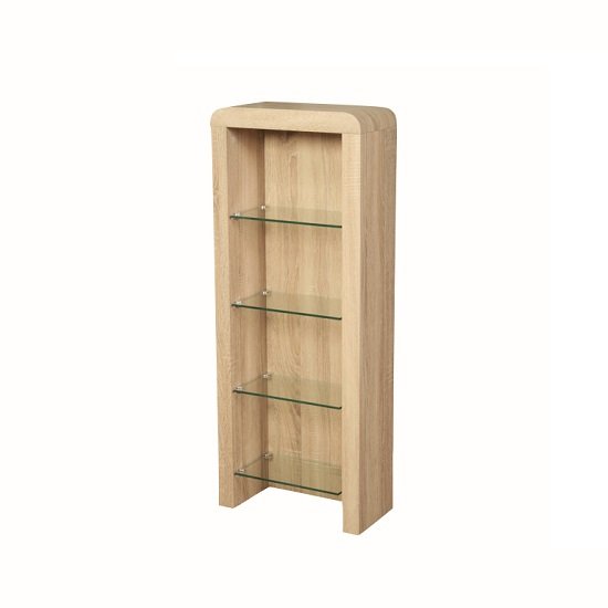 Cannock Wooden CD DVD Storage Unit In Sonoma Oak
