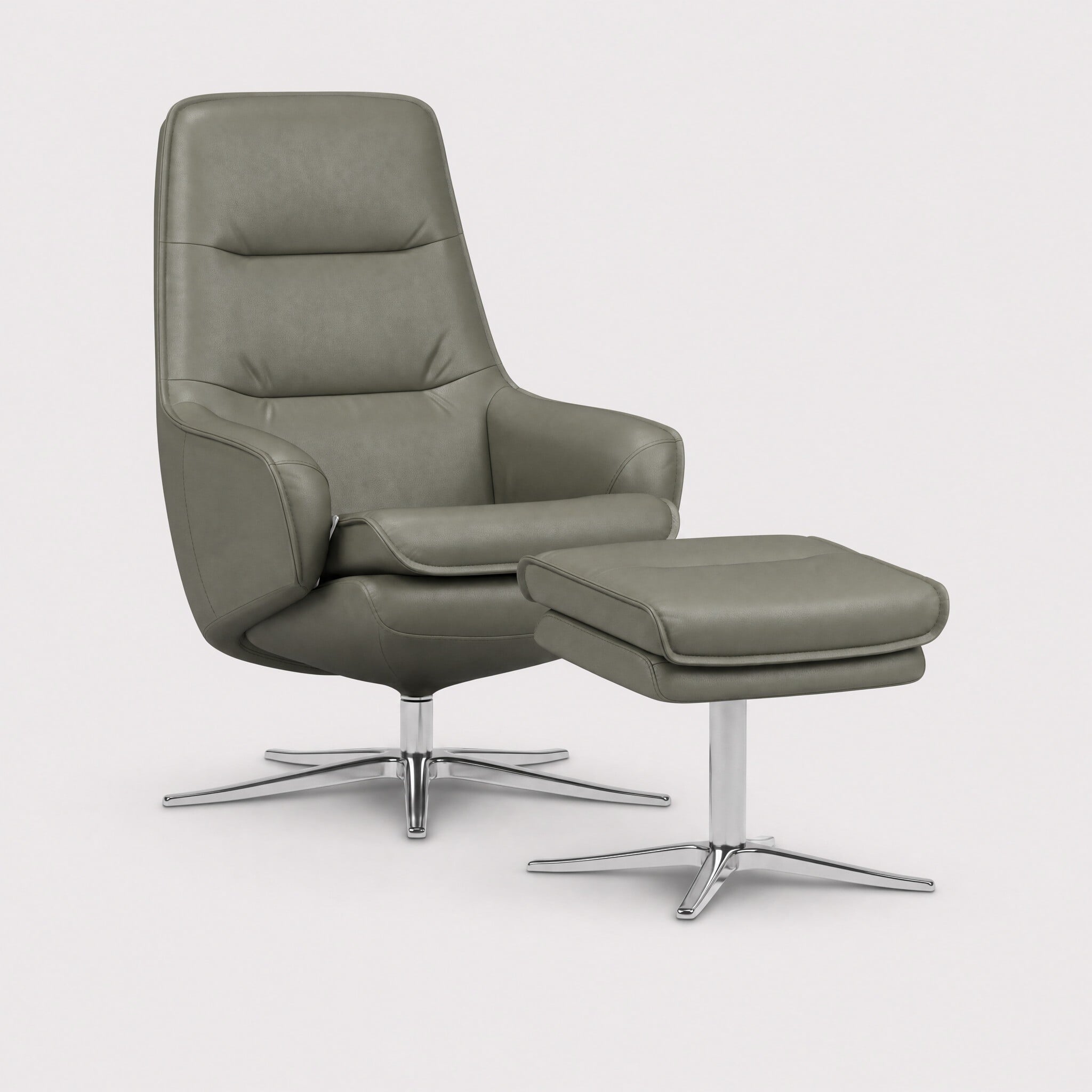 Nova SP6200 Recliner Chair & Footstool Leather | Barker & Stonehouse
