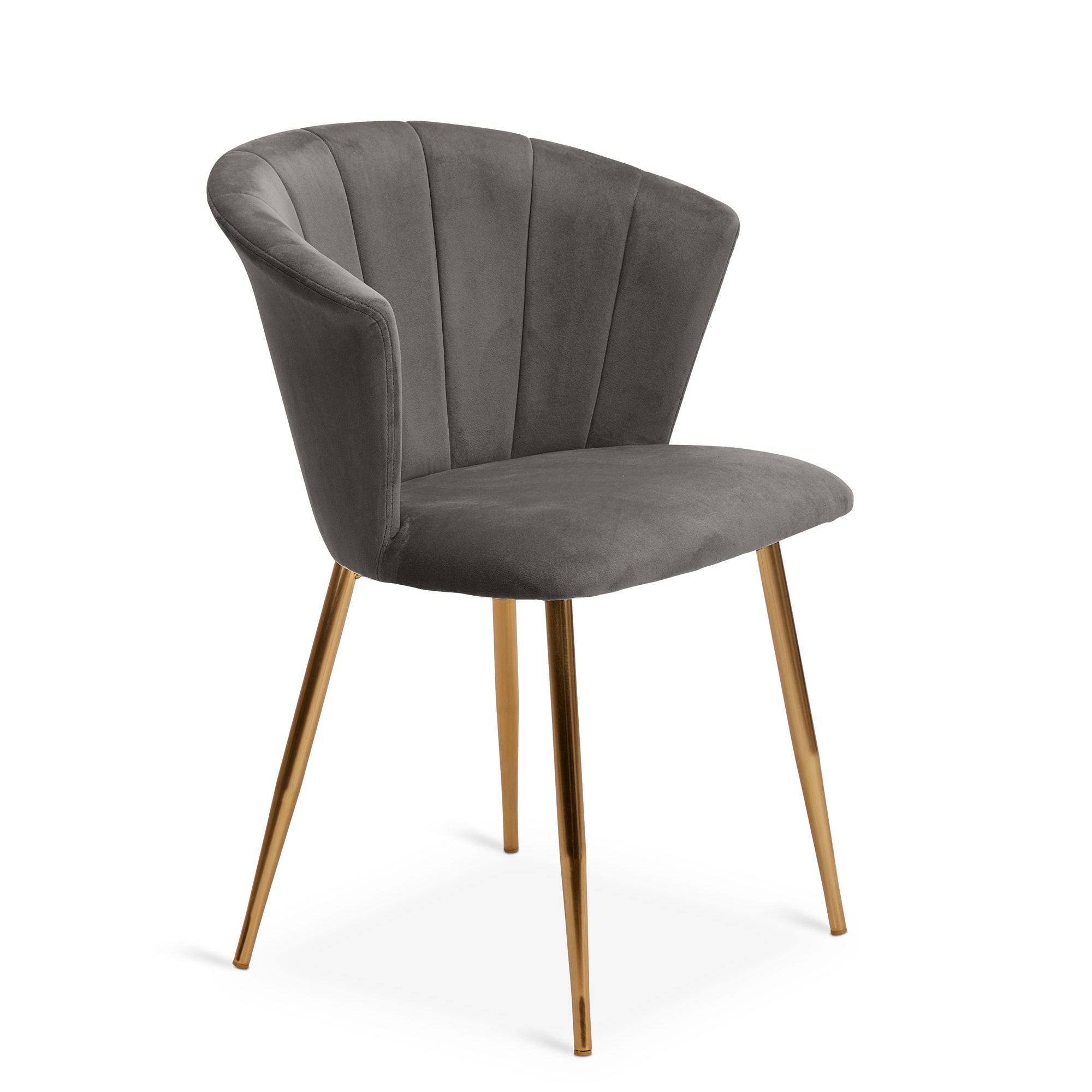Kendall Velvet Chair Grey