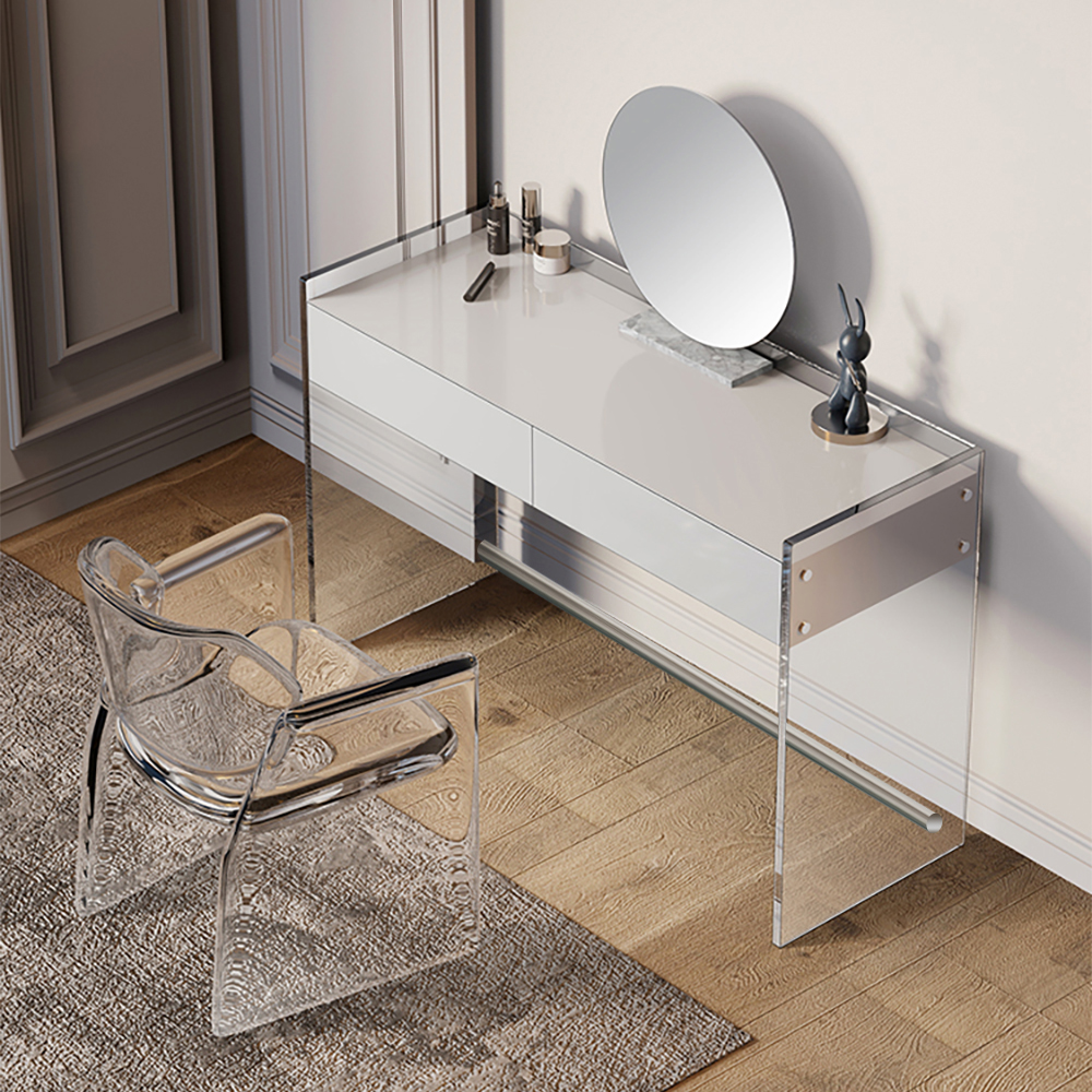 Modern Floating Acrylic Dressing Table Dressing Table with Drawers
