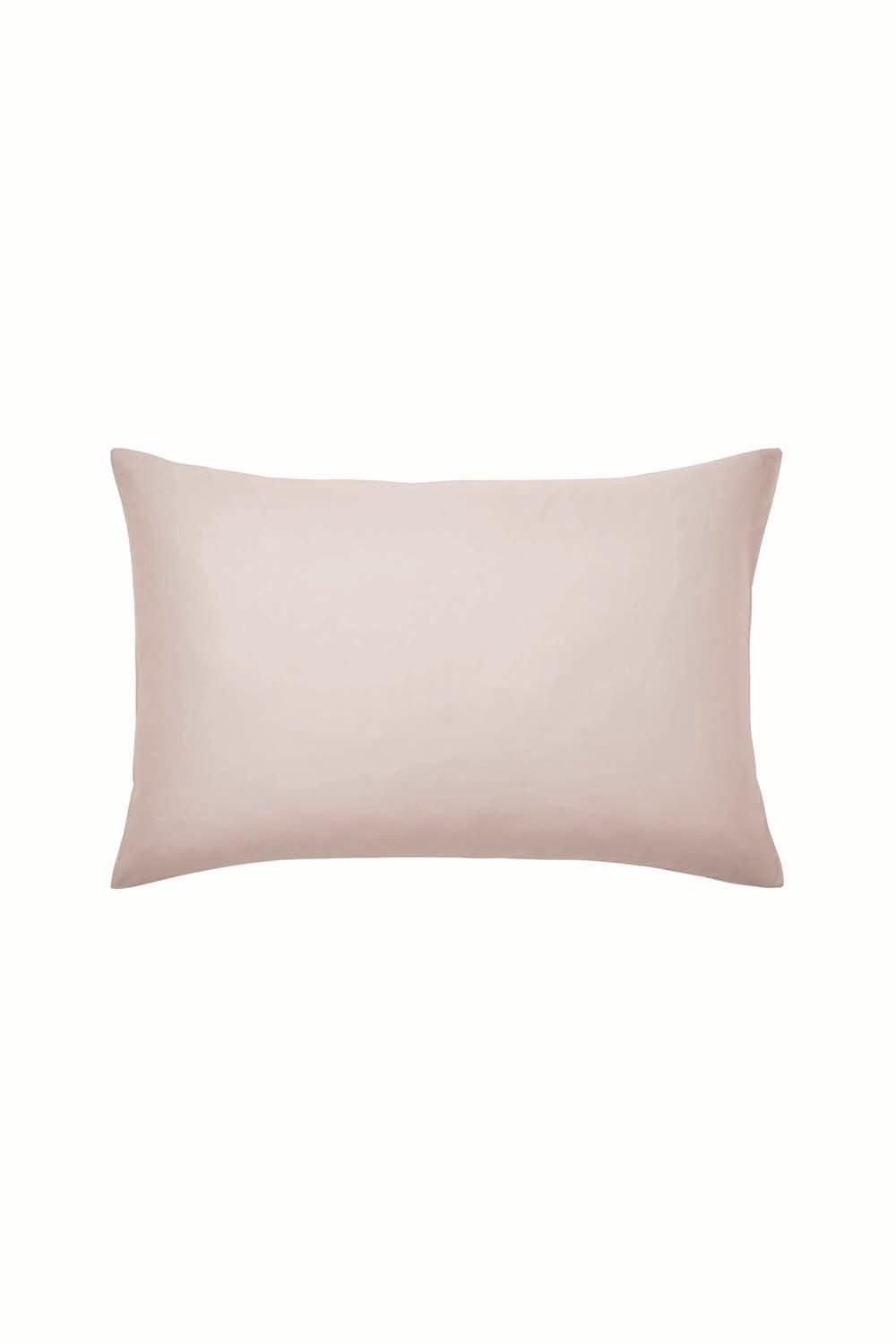 Murmur ' 500TC Plain Dye' Standard Pillowcase in Light Pink