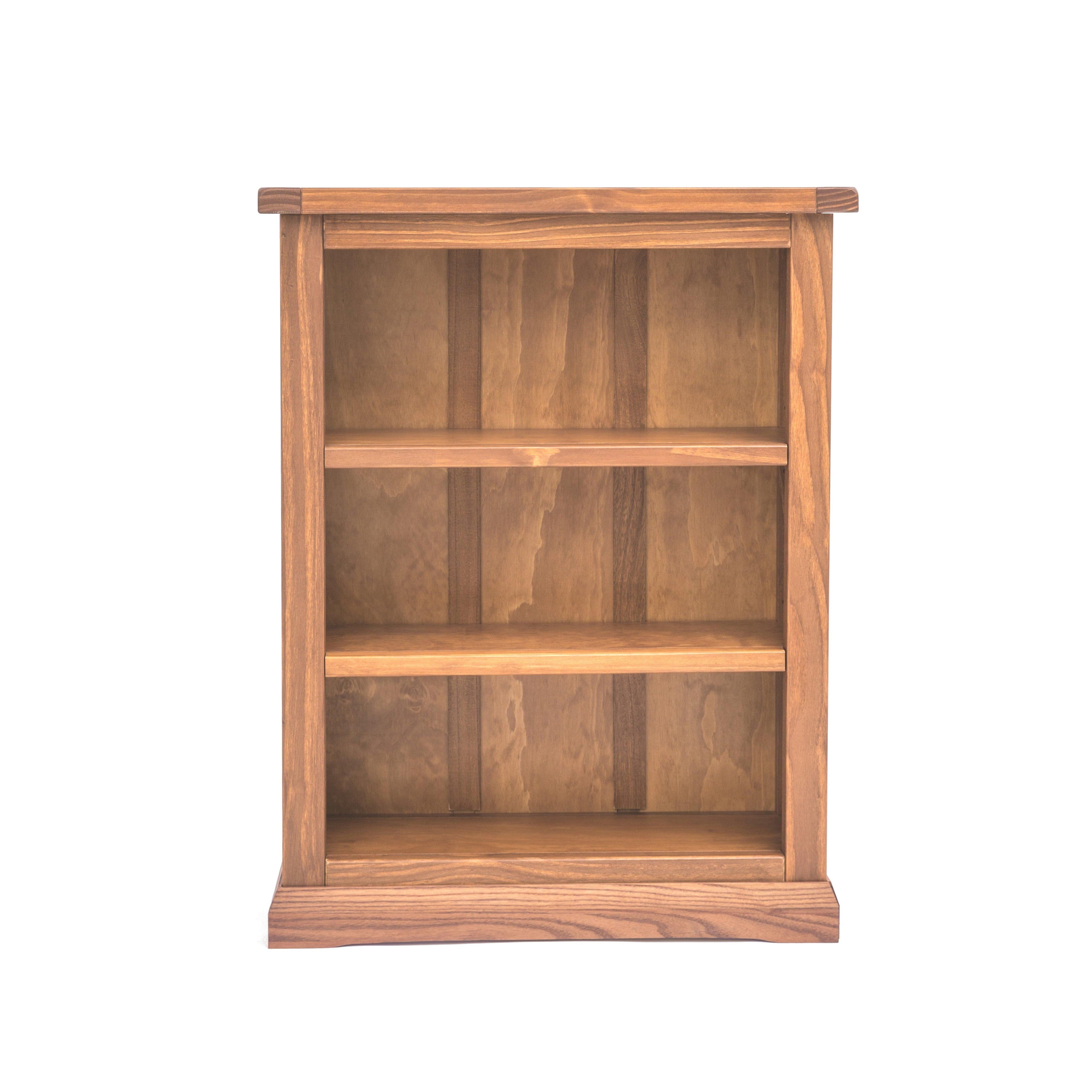 Cabinet Bits Bookcase with Plinth 90x70x25cm in Brown