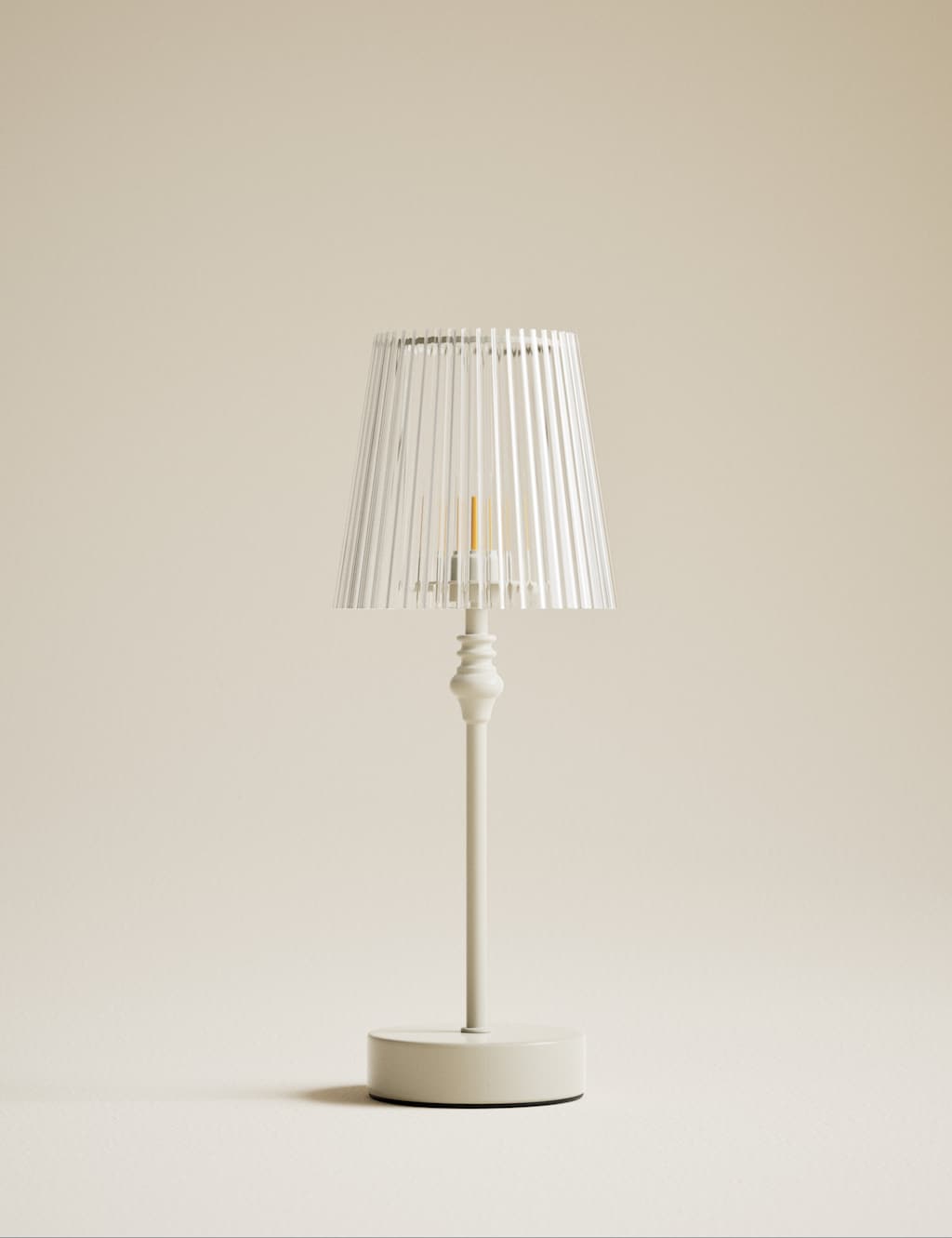 M&S Metal Rechargeable Table Lamp Cream