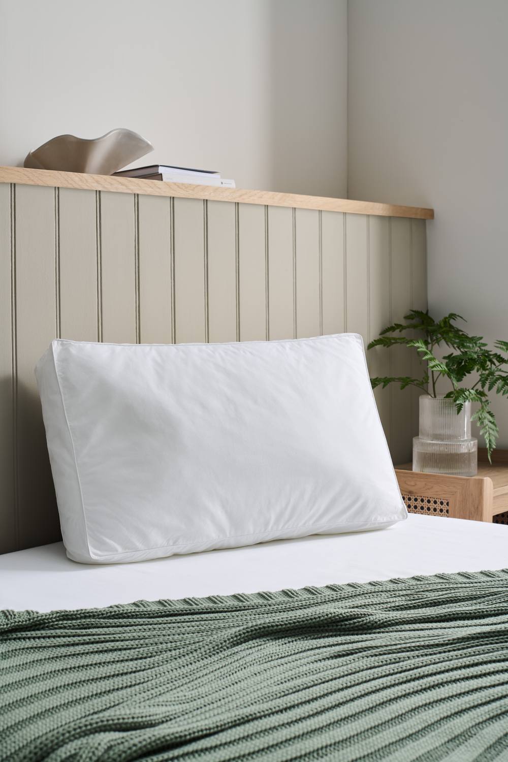 CHRISTY 'Cloud Loft' Luxurious Micro Loft Medium Firm Deepsided Pillow in White