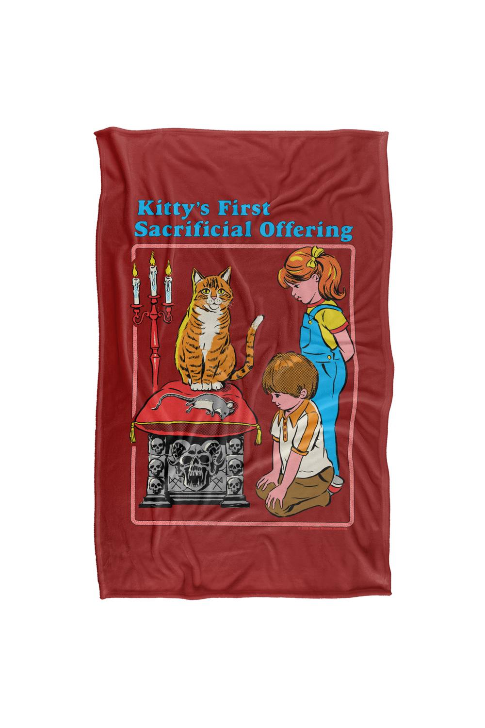 Steven Rhodes Kittys First Offering Silky Super Soft Throw Blanket