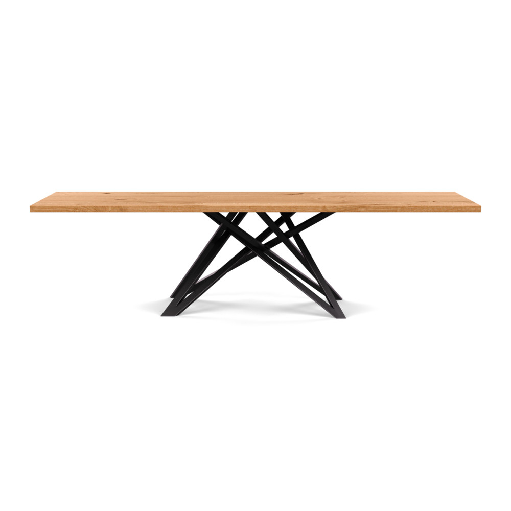 Heal's Vienna Dining Table 280x100cm Natural Oiled Oak Straight Edge Filled