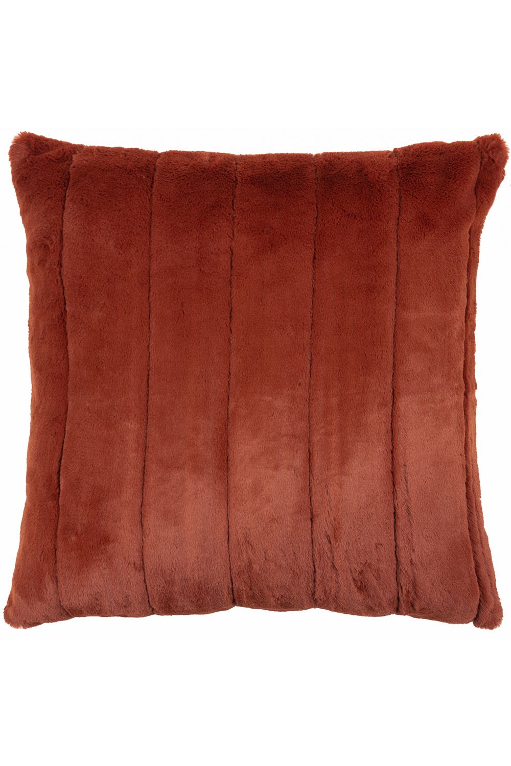 Paoletti Empress Alaskan Faux Fur Cushion in Orange