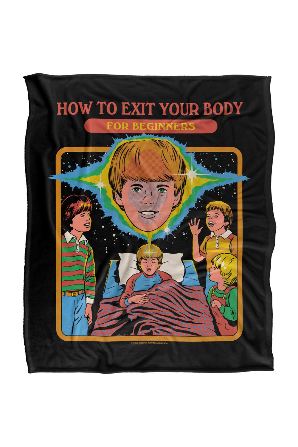 Steven Rhodes How To Exit Your Body Silky Super Soft Throw Blanket