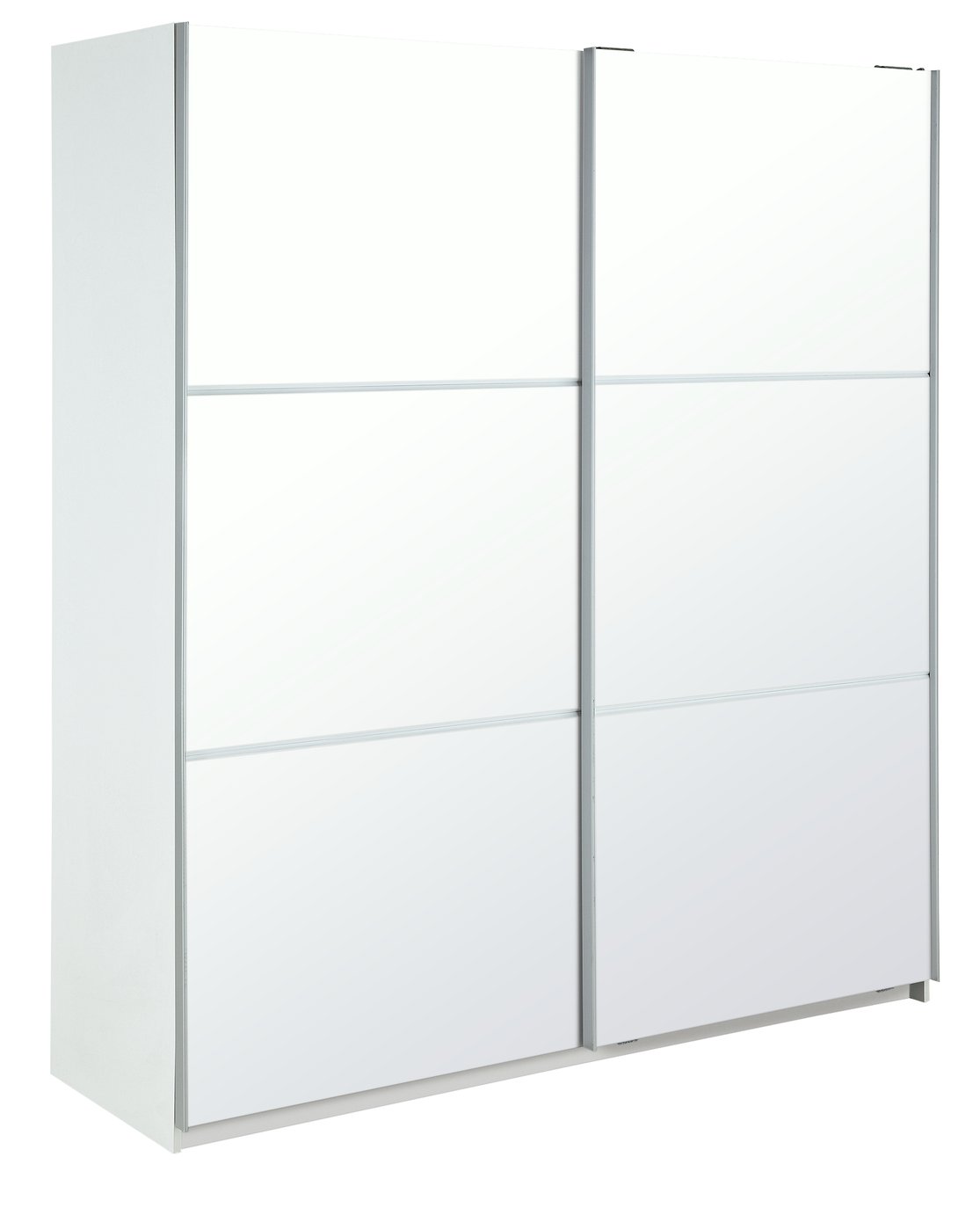 Habitat Holsted Mirrored Large Sliding Wardrobe - White