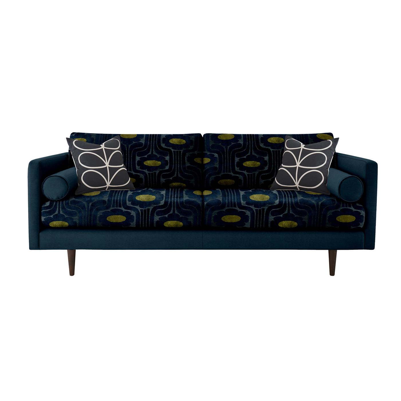 Orla Kiely Mimosa Large Sofa, Patterned Velvet