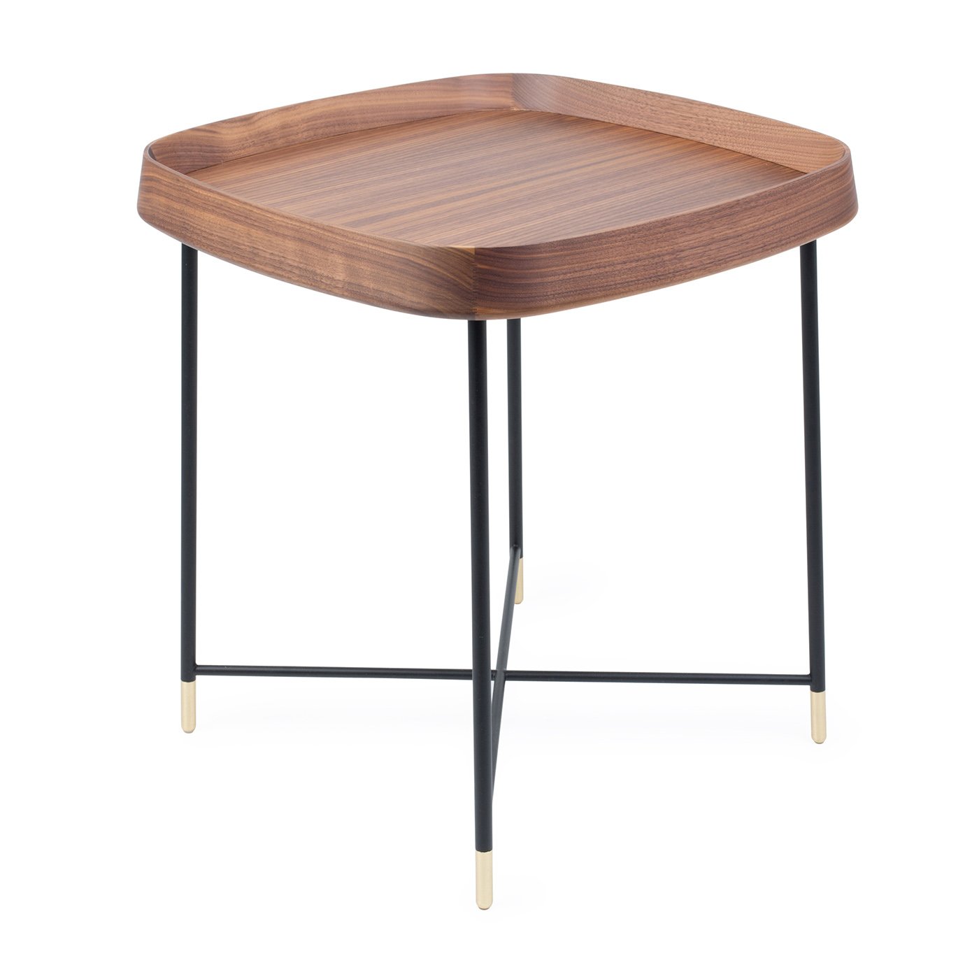 Porada Fritz 4 Square Side Table Walnut