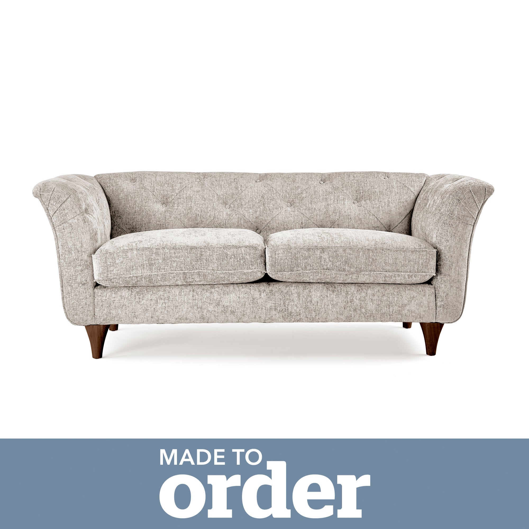 Jaipur 2 Seater Sofa Luxury Chenille Premium Chenille Sand