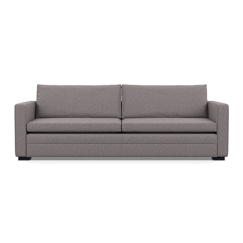 Heal's Palermo 5 Seater Sofa Loop Boucle Granite Black Feet