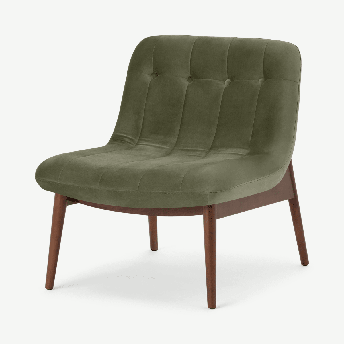 Halbert Accent Armchair, Pistachio Green Velvet