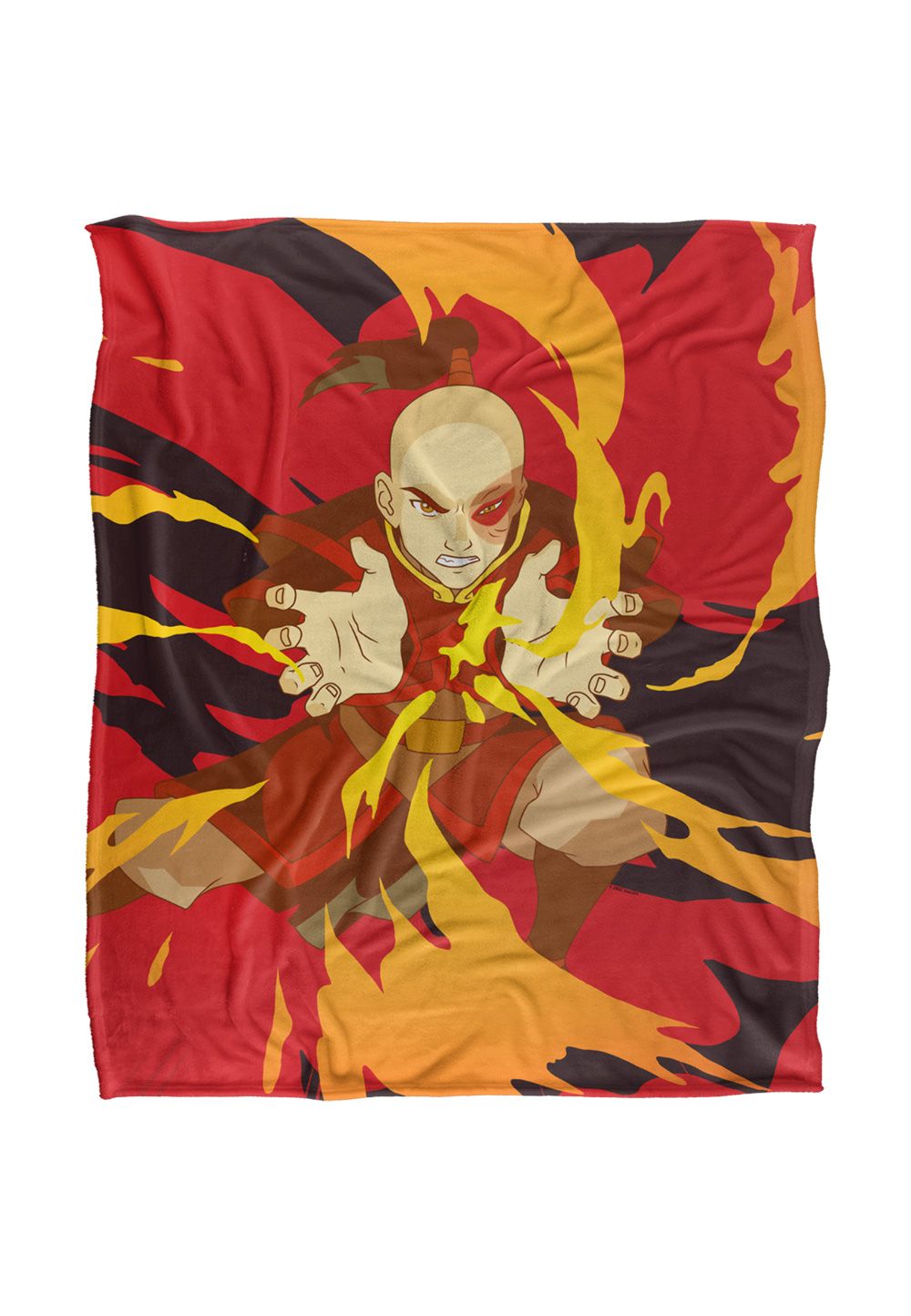Avatar: The Last Airbender Avatar The Last Airbender Zuko Silky Touch Super Soft Throw Blanket 152 X 127 cm in White