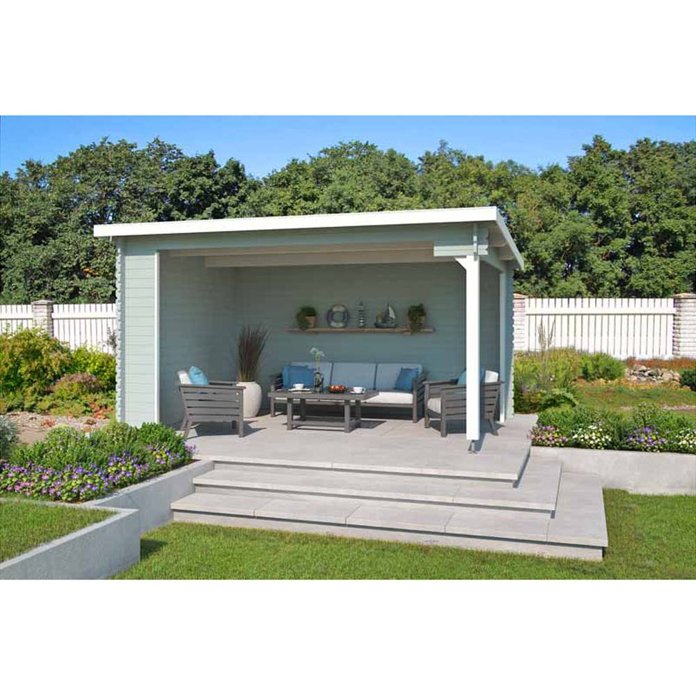 Lasita Maja Ltd Columbus-Log Cabin, Garden Room, Home Office - L435xW349xH245.1 cm in Light Tan 5