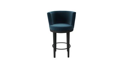Margaux Bar Stool in Seaweed Smart Cotton - sofa.com