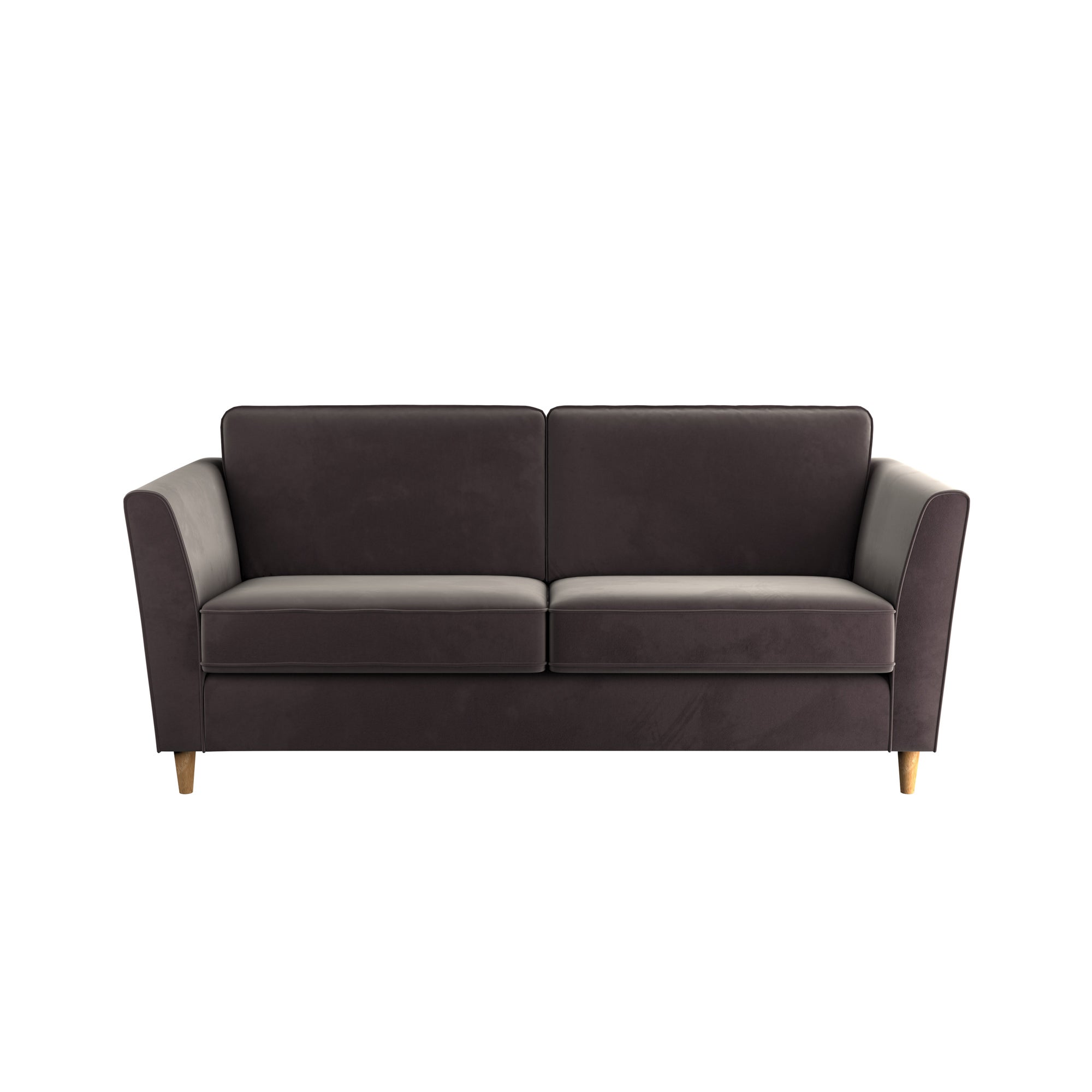 Greenwich Velvet 3 Seater Sofa Grey