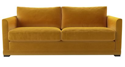 Aissa 3 Seat Sofa Bed in Butterscotch Cotton Matt Velvet - sofa.com